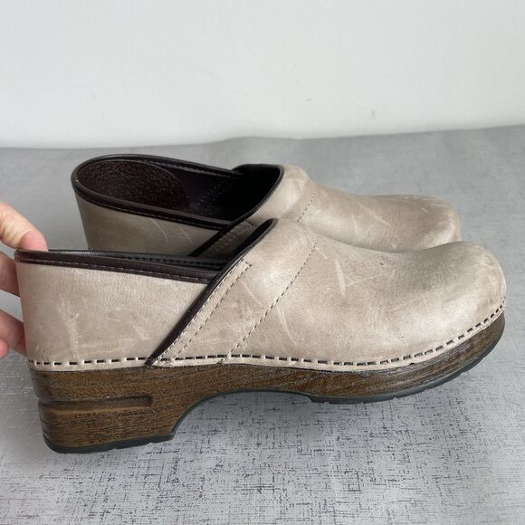 Dansko Professional Leather Mule Clogs Shoes Bone Women's 42- US 11.5 / 12 - Picture 5 of 16